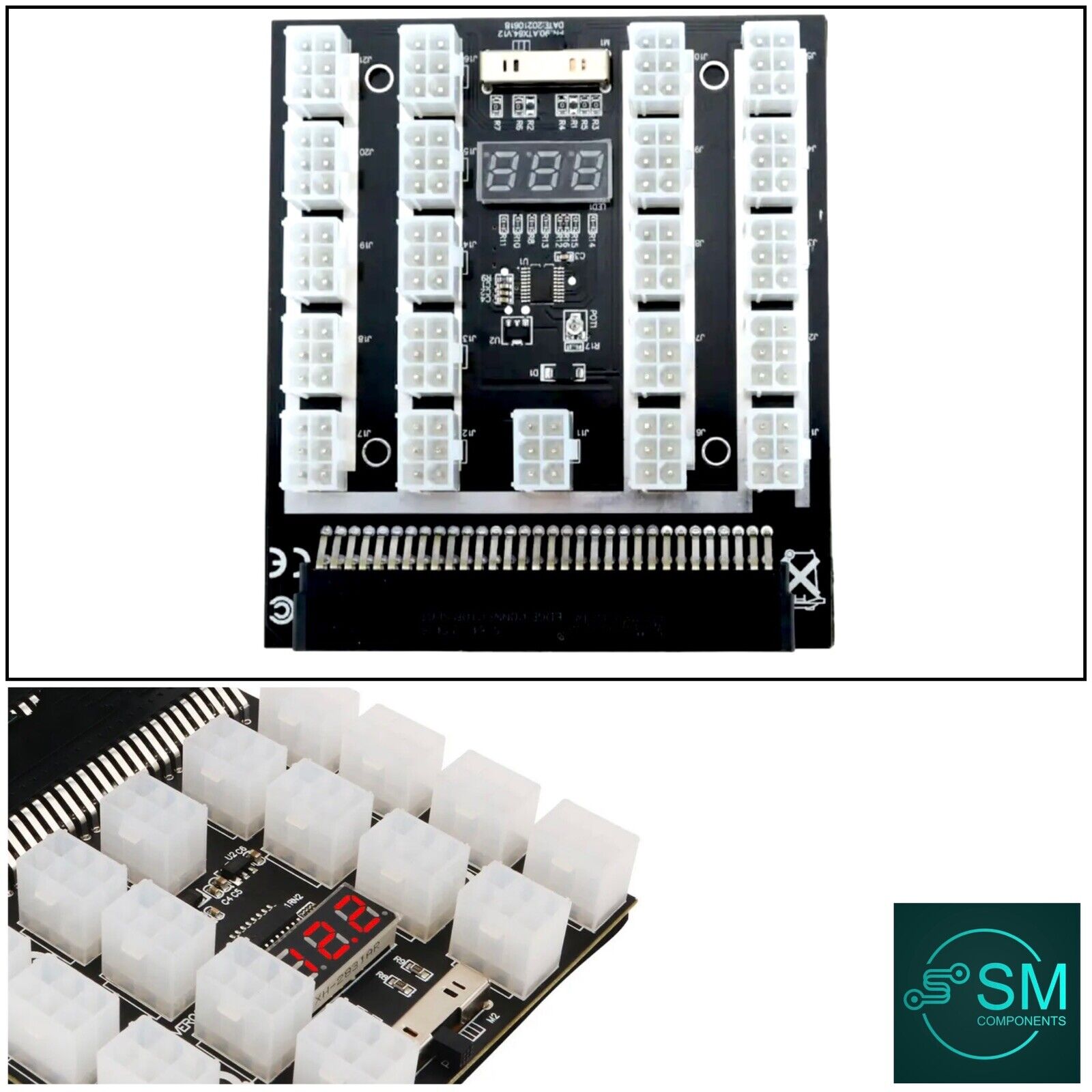Breakout Board 17 Port 6Pin LED Display Graphics Server GPU Adapter 75 ...