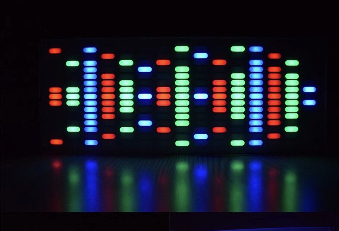 LED Audio 225 RGB Visual Music Spectrum Display DIY Electronic SMD Sol ...