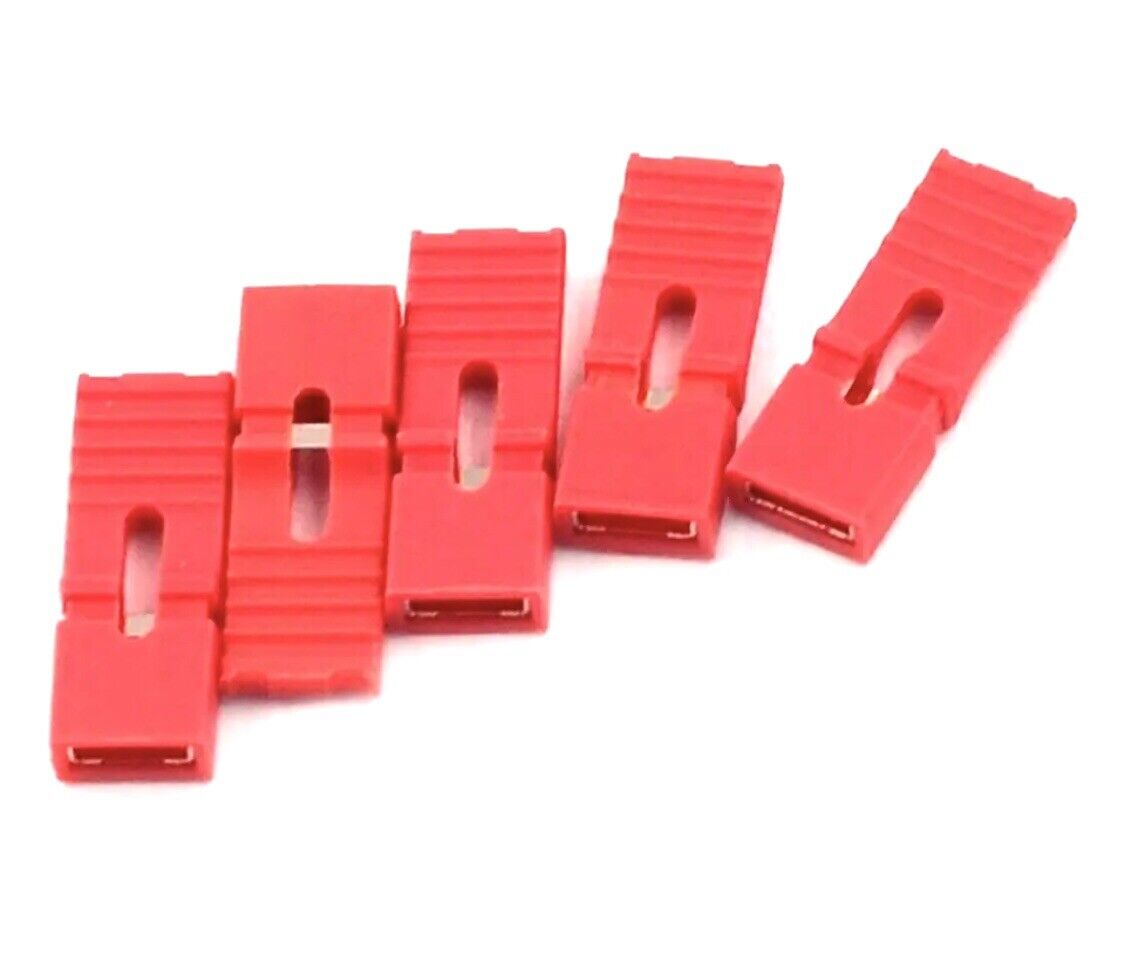 30PCS 2.54mm 6 X Colour Jumper Caps with Handle Header Pin Shunts Shor ...
