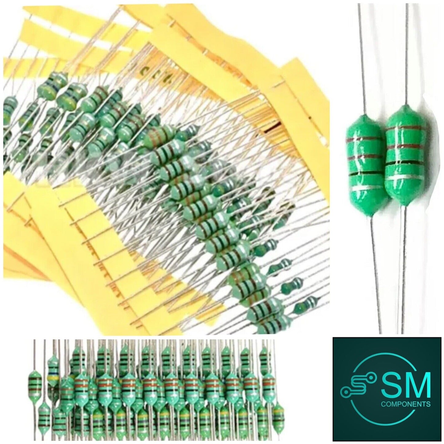 120pcs 1/2W 12 Values 0410 Inductor Kit 10% Tolerance DIY Assortment 1UH-1MH KIT