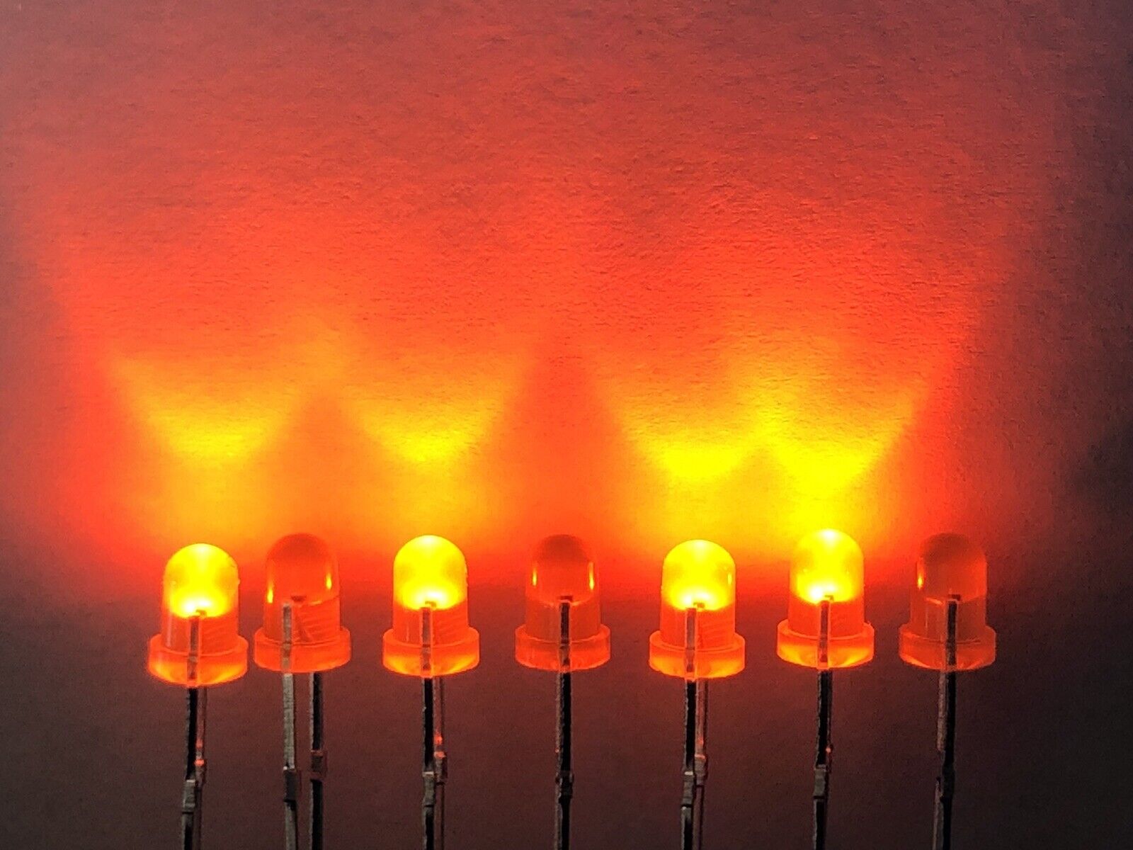 Led Sign Orange 100pcs 3mm Flashing Blinking Orange Diffused LED Light Emitting Diodes ...