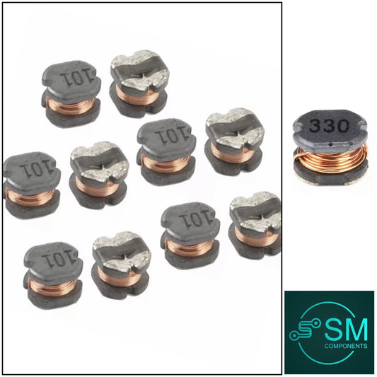 65PCS CD75 13 Values SMD/SMT 2.2UH-470UH Power Inductor Chips SMD Assortment DIY