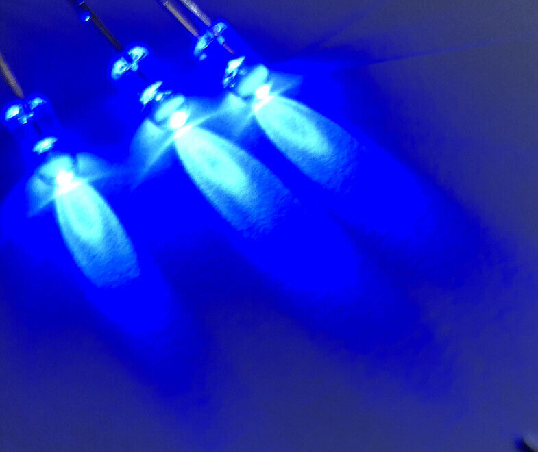 5mm BLUE LED Light Emitting Led Diode Clear Round Head LED, With EDGE ...