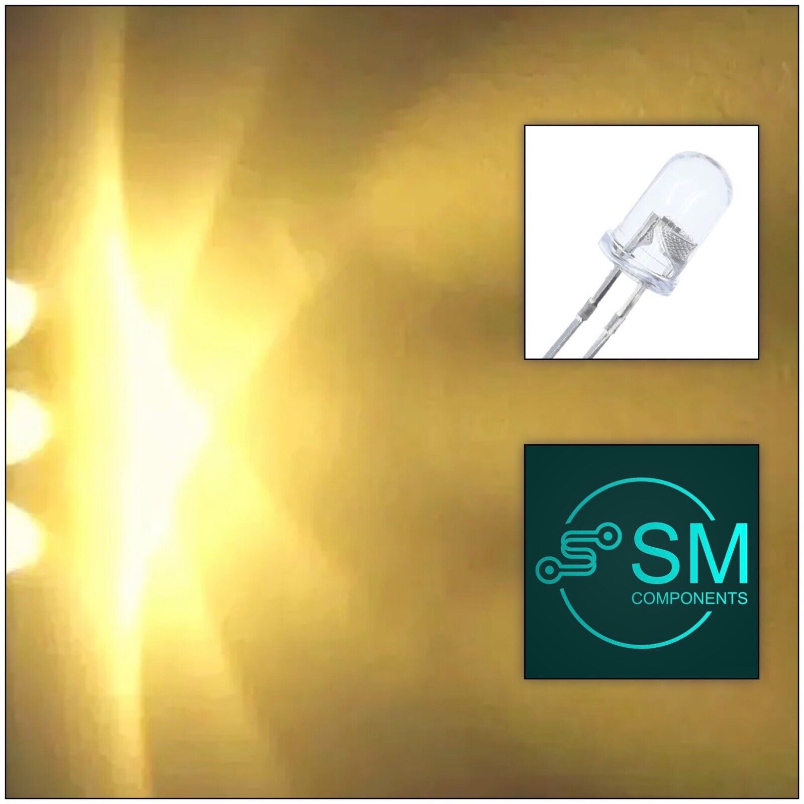 Single Led Price 5mm Warm White Led Light Emitting Diode Round Top 100pcs Led Clear Top ...