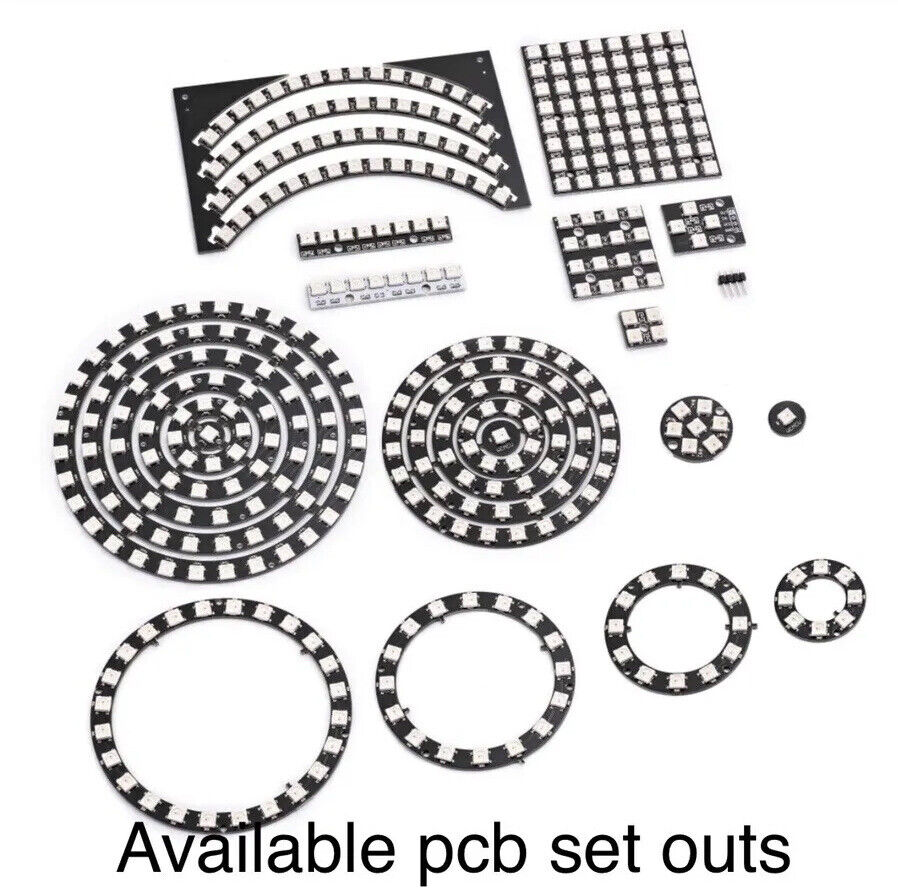 WS2812B RGB LED Full Round Panel Individually Addressable Full-Colour 93 Bit DIY