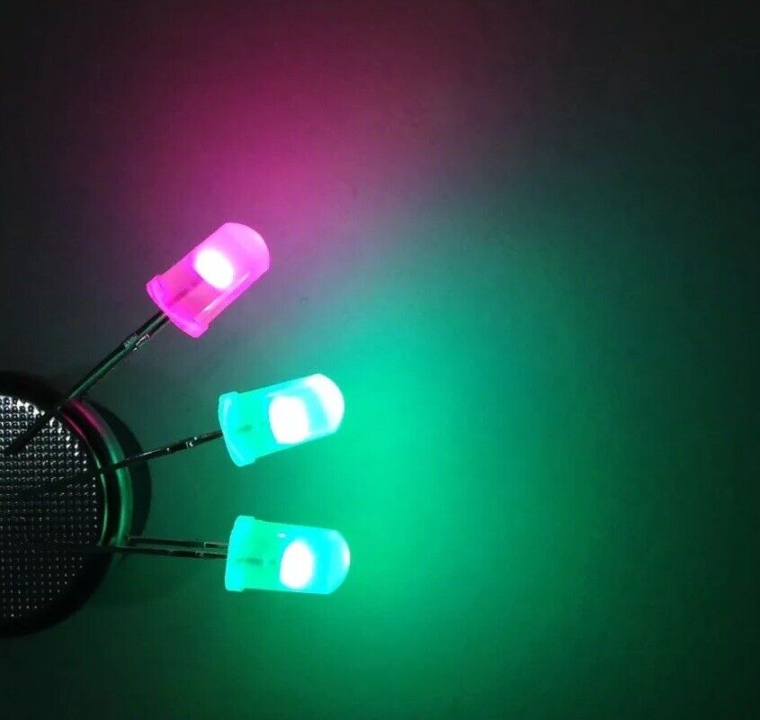 10x Lite-On LTL-2221AL Red 3mm LEDs – Diffused Flat Top, Through-Hole