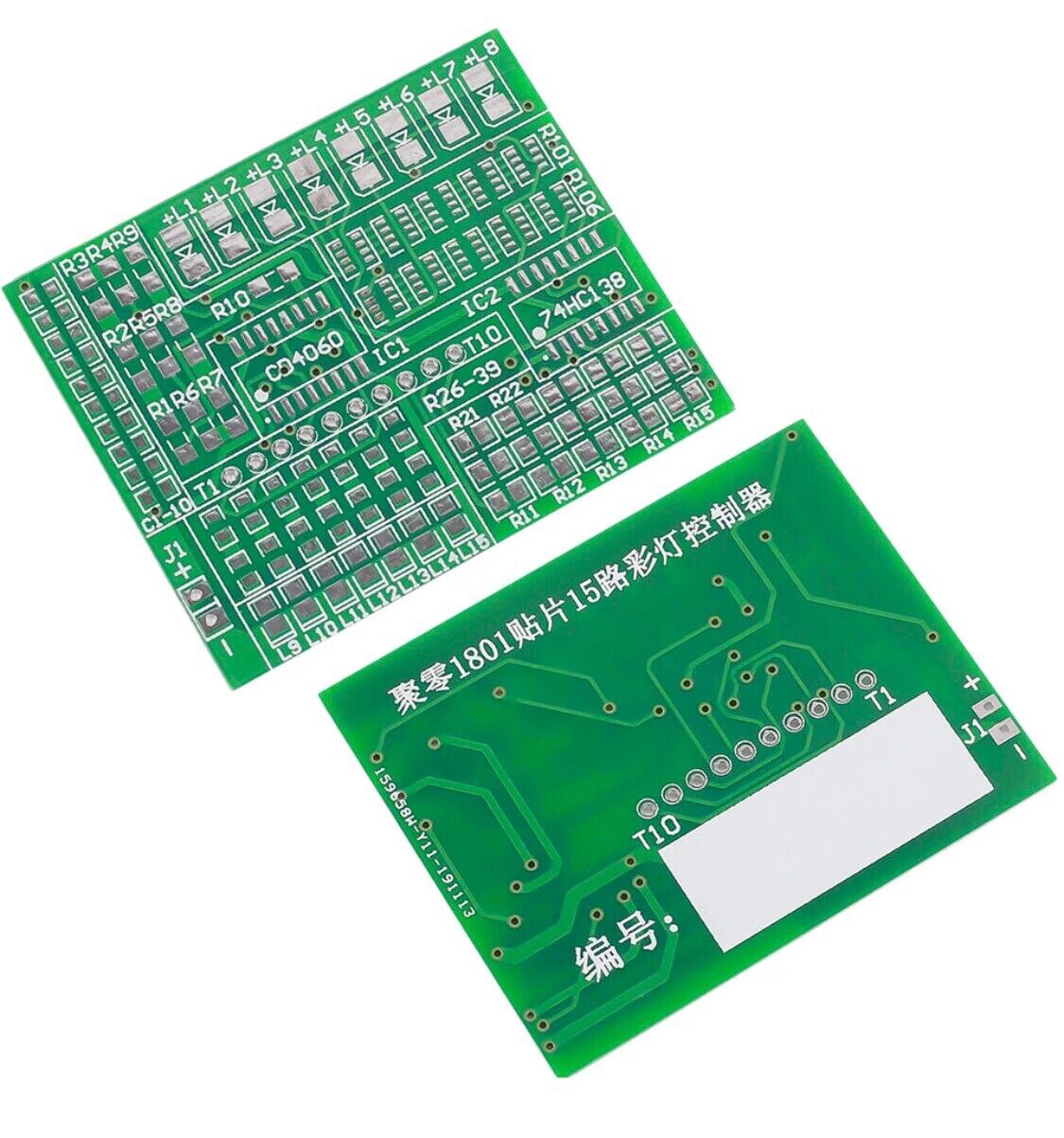 SMD/SMT PCB Component Soldering Practice Board CD4060 DIY Diode, Resistor, LEDS
