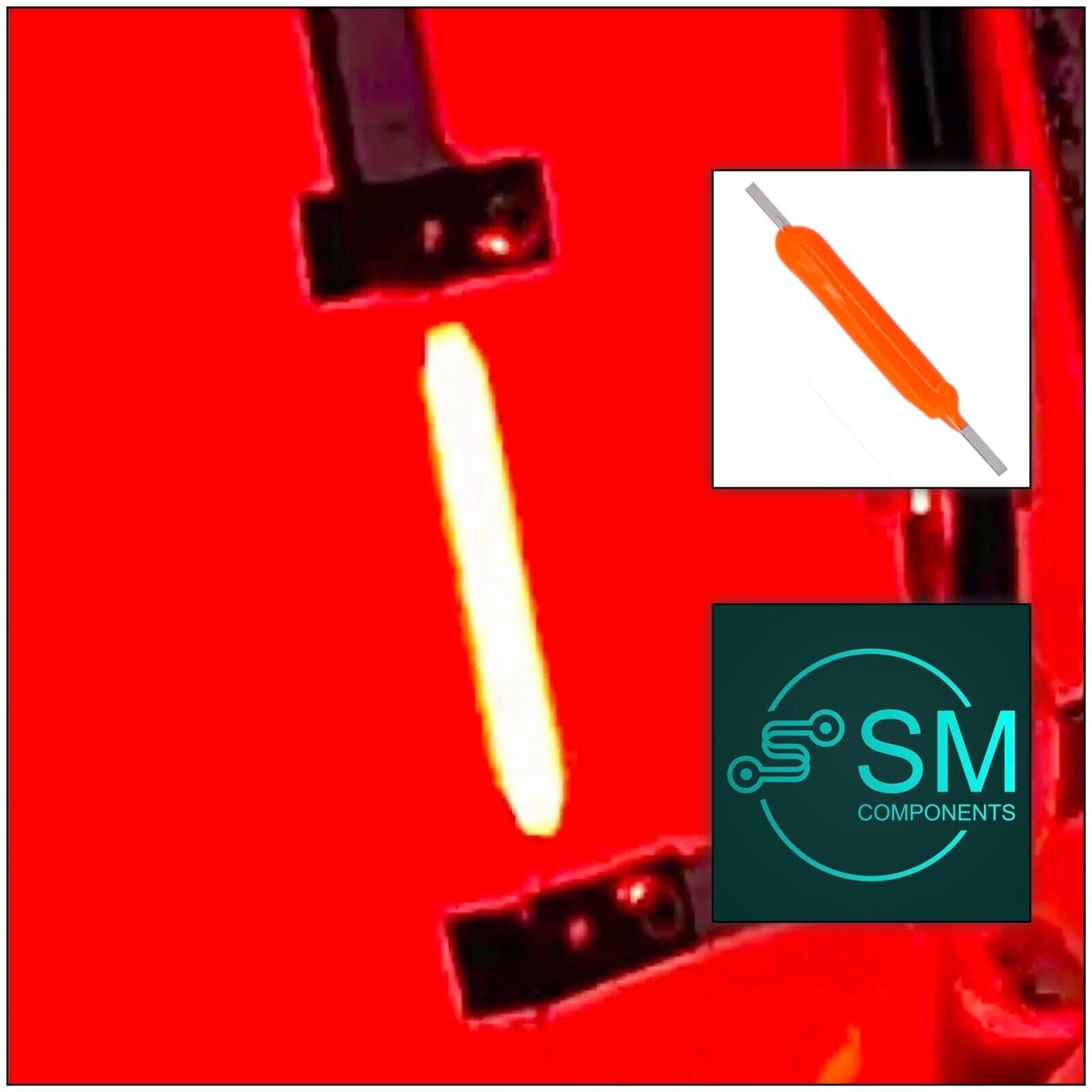 10Pc 3V LED 100mA 20mm RED Silicone Filament DIY Led Light Emitting Di ...