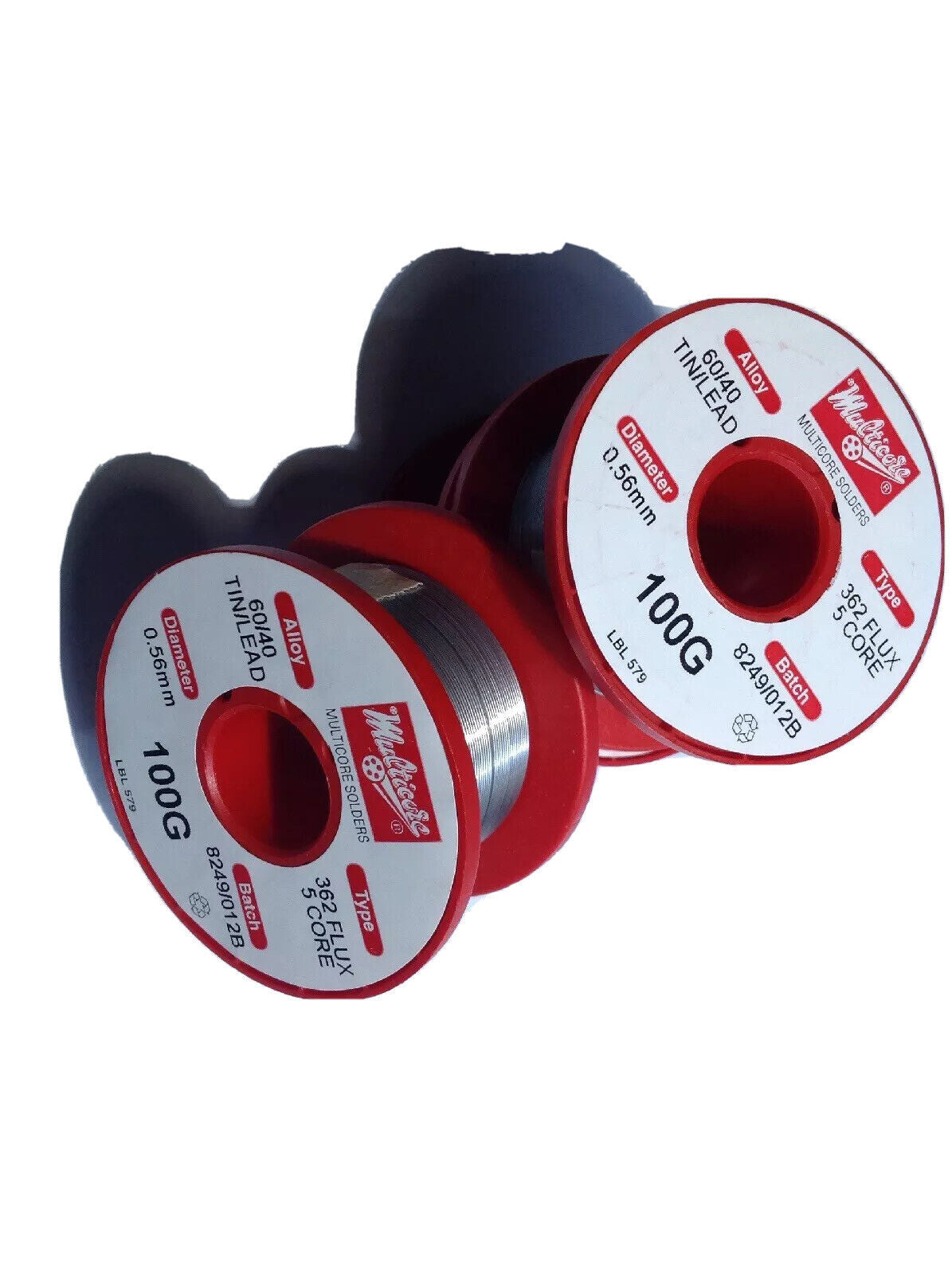Multicore 60/40 Tin/Lead 362 Flux 5 Cored Solder Wire, 0.56mm  100g