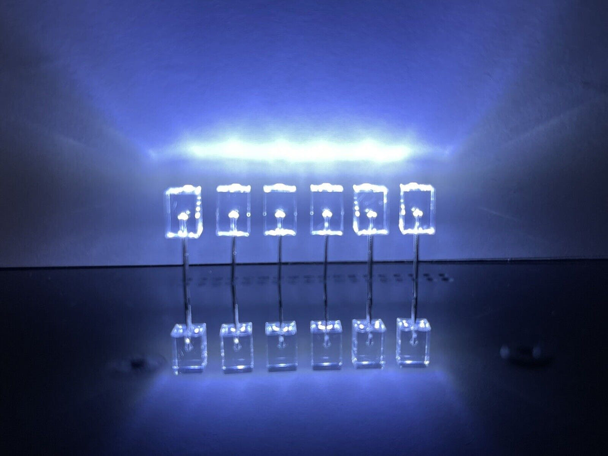 Led Components Square 100pcs 5x5x7mm LEDS Clear Resin Square COOL WHITE Led Light Emitting D ...
