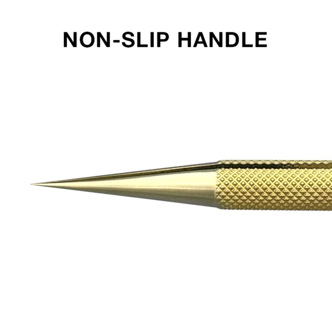 Titanium Alloy 0.1mm CURVED Point Professional Tweezer for Electronics Repair