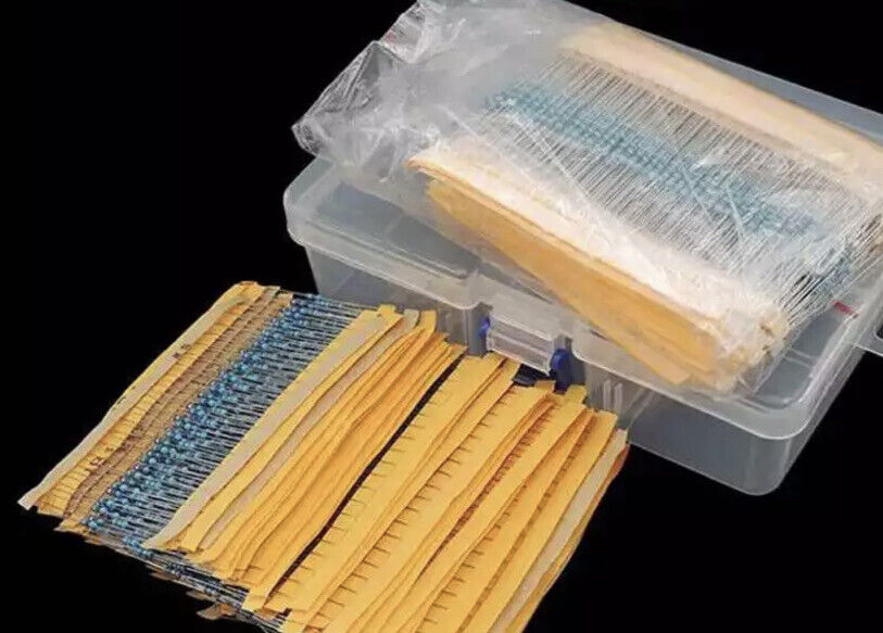 1120pcs 1/2W 0.5W 1% Metal Film Resistors Assorted Pack 56 Values 1 ~ 2.2M Ohms