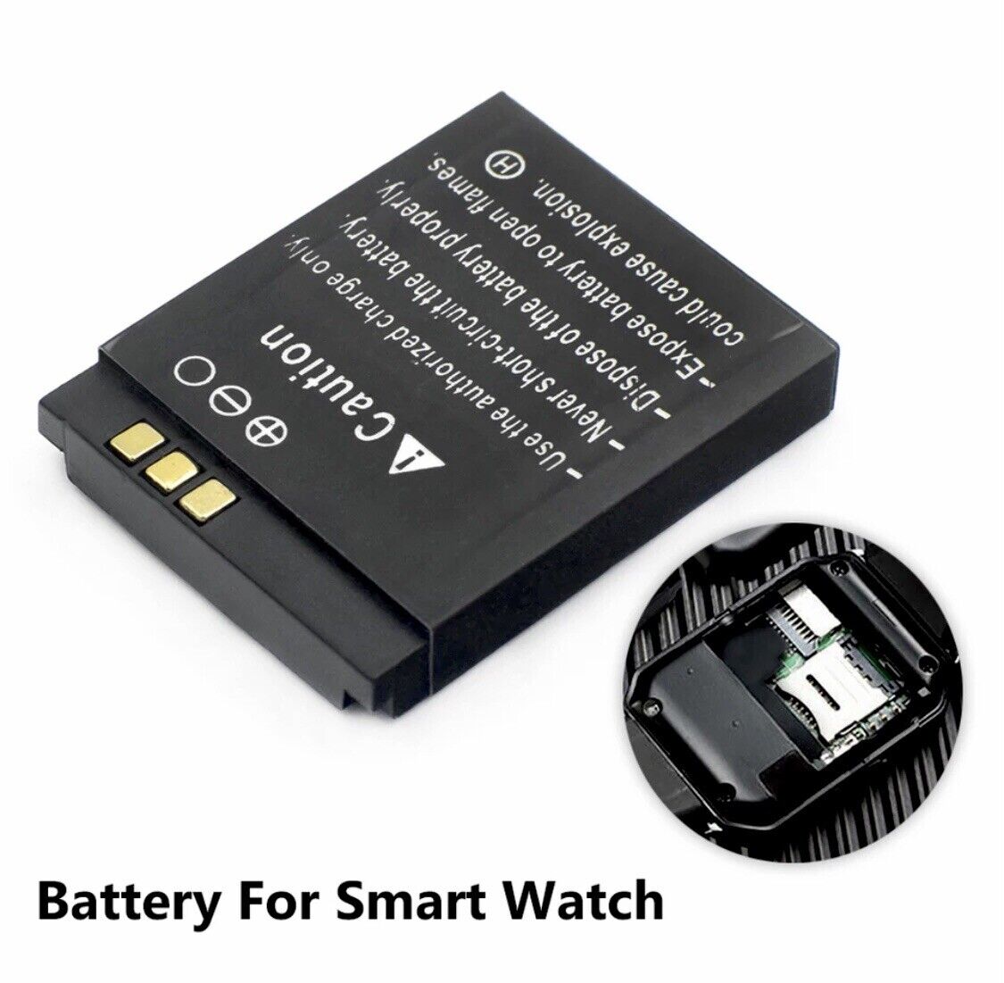 1PCS Smart Watch Battery LQ-S1 3.7V 380mah rechargeable battery AB-S1 DJ-09 DZ09