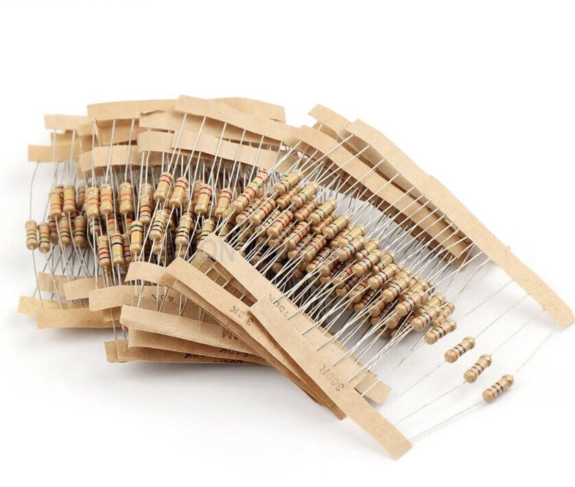 300PCS 1 Watt Carbon Film Resistor Assortment Kit 30 Value 5% Precision 0.1-750R