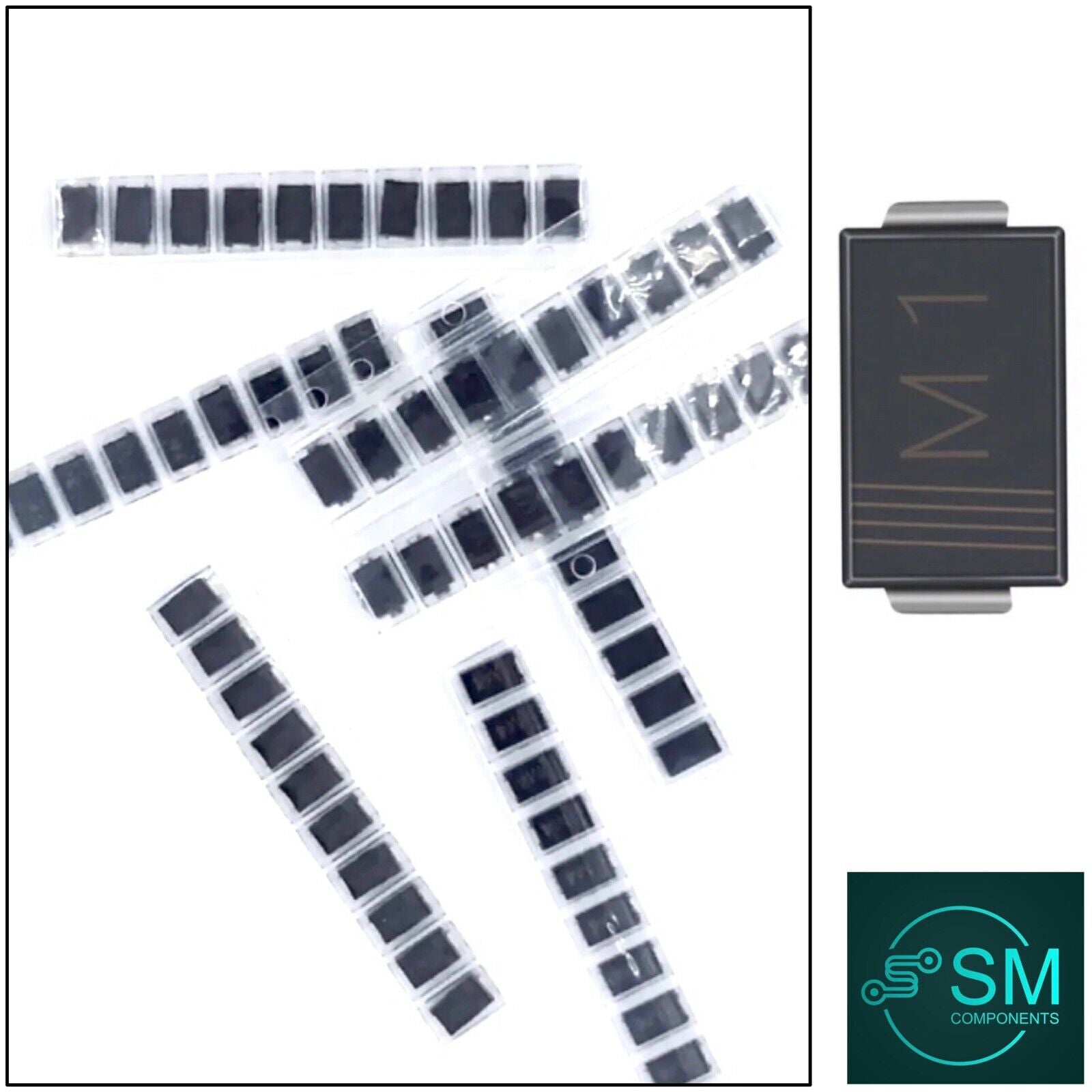 70pcs/lot SMD Electronics Diodes M1 1N4001 M4 1N4004 M7 1N4007 SS14 U ...