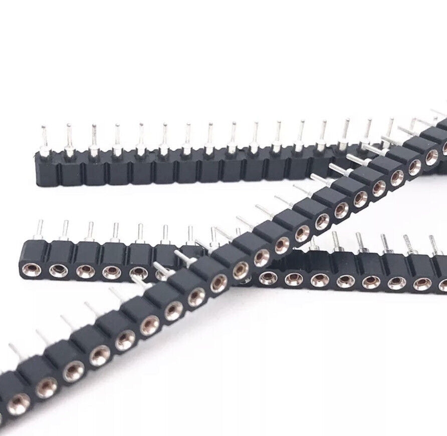 Arduino Female Header 5pcs 1x40 Single Row 2.54mm Female Round Hole Header PCB IC Arduino Co ...