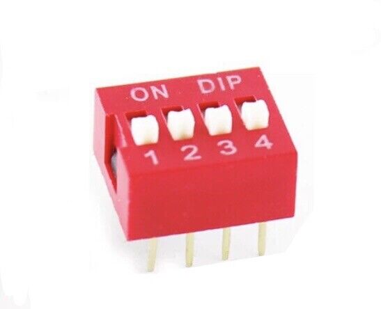 35PCS DIP Switch Kit 1 2 3 4 5 6 8 Channel Toggle Switch RED Snap Switches DIY
