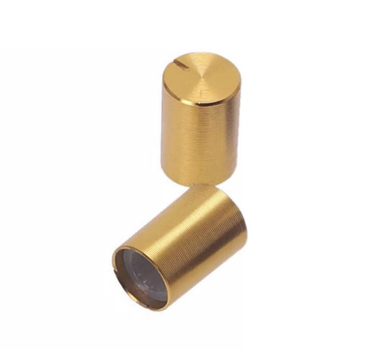 10pc DARK GOLD Aluminium Rotary Volume Knob Suit 6mm Shaft Potentiometer 10X14mm