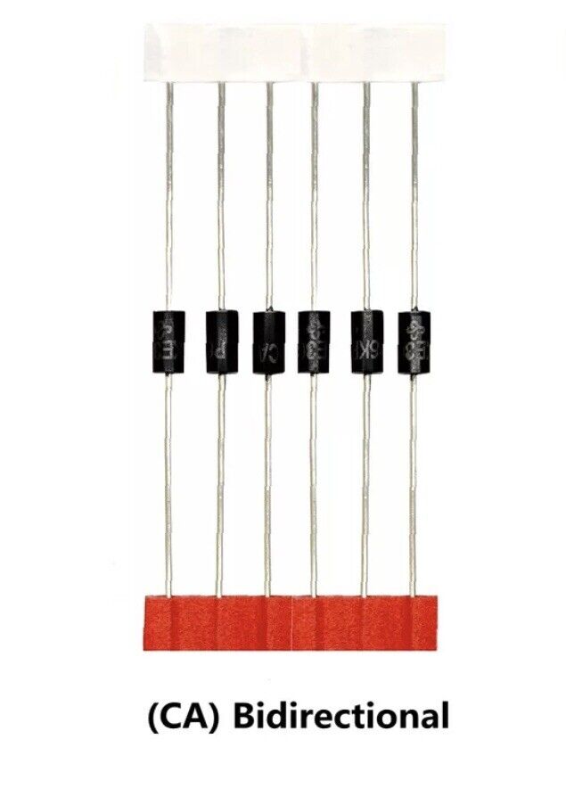 200PCS TVS Protection Diodes Bidirectional Transient Volt Suppressor P6KE6.8-440