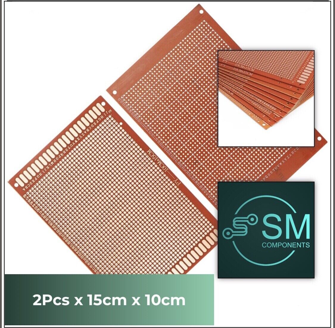 2pcs 150x100mm FR-2 Prototype Perfboard Universal Circuit PCB Board Br ...