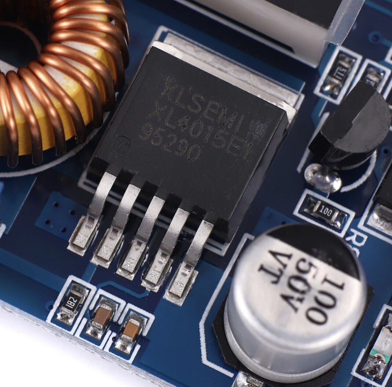 3PCS XL4015 5A DC Buck Step-down Adjustable Voltage Power Converter LED Display