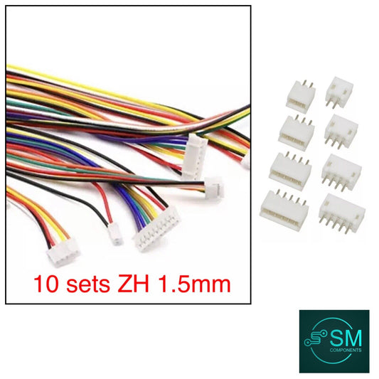 10 Sets 1.5mm ZH 5P Pin Wired Micro Connector Quadcopter Electronic Drone 20PCS