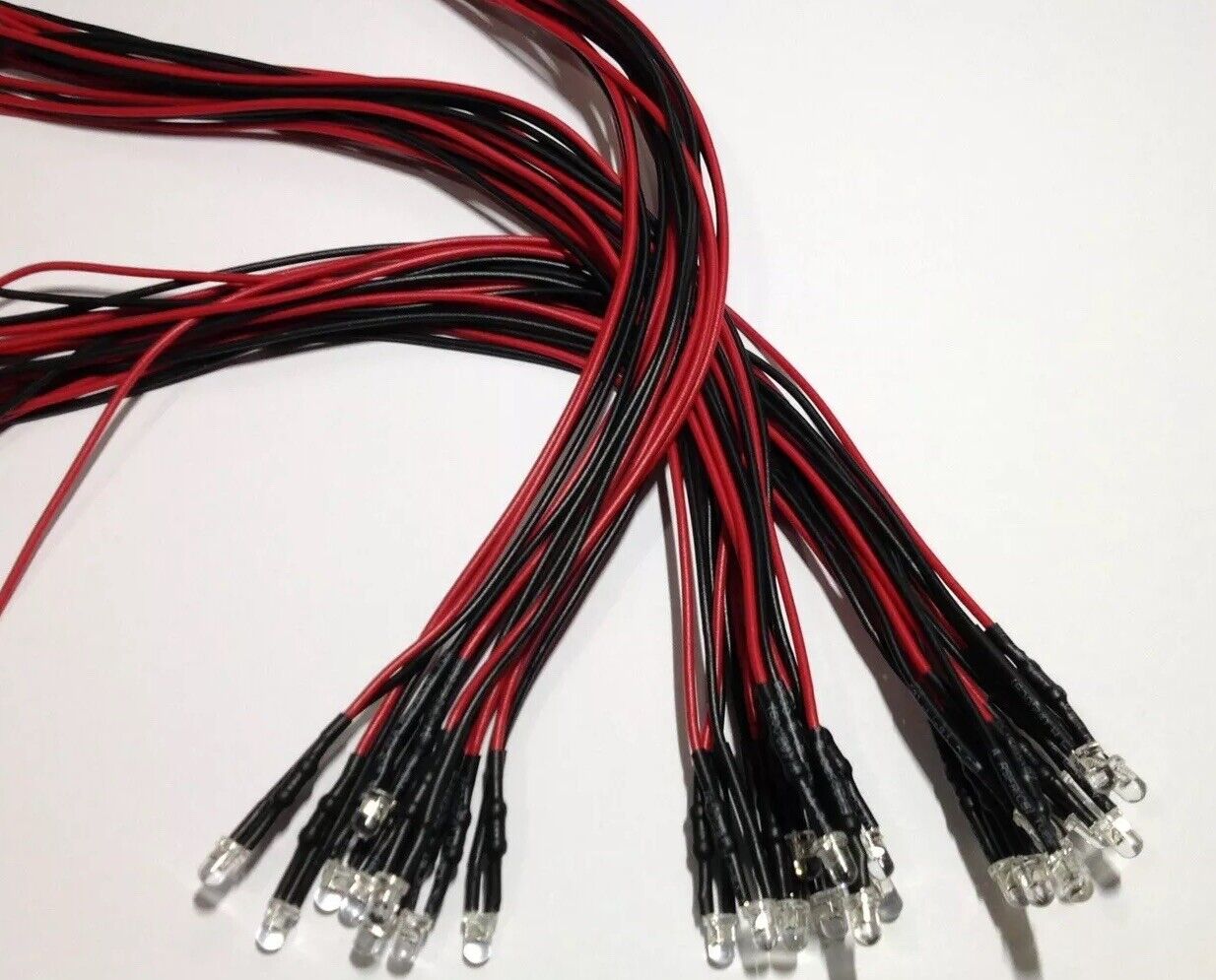 thumbnail image 2 of Lighthouse LEDs 10-Pack Pre-wired 5mm Red LEDs - 7V-9V DC With Resistors, 15cm Wire 2 of 6
