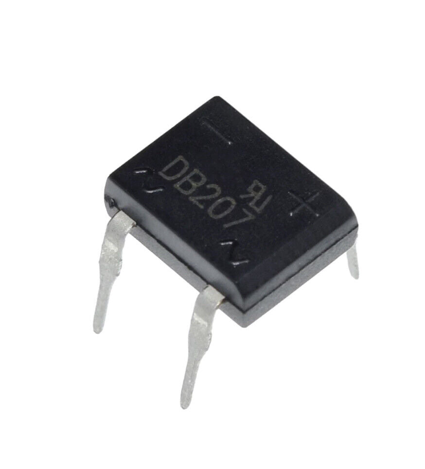 10PCS DB207 Bridge Rectifier 2A 1000V 4-Pin Single Package Electronic DIY