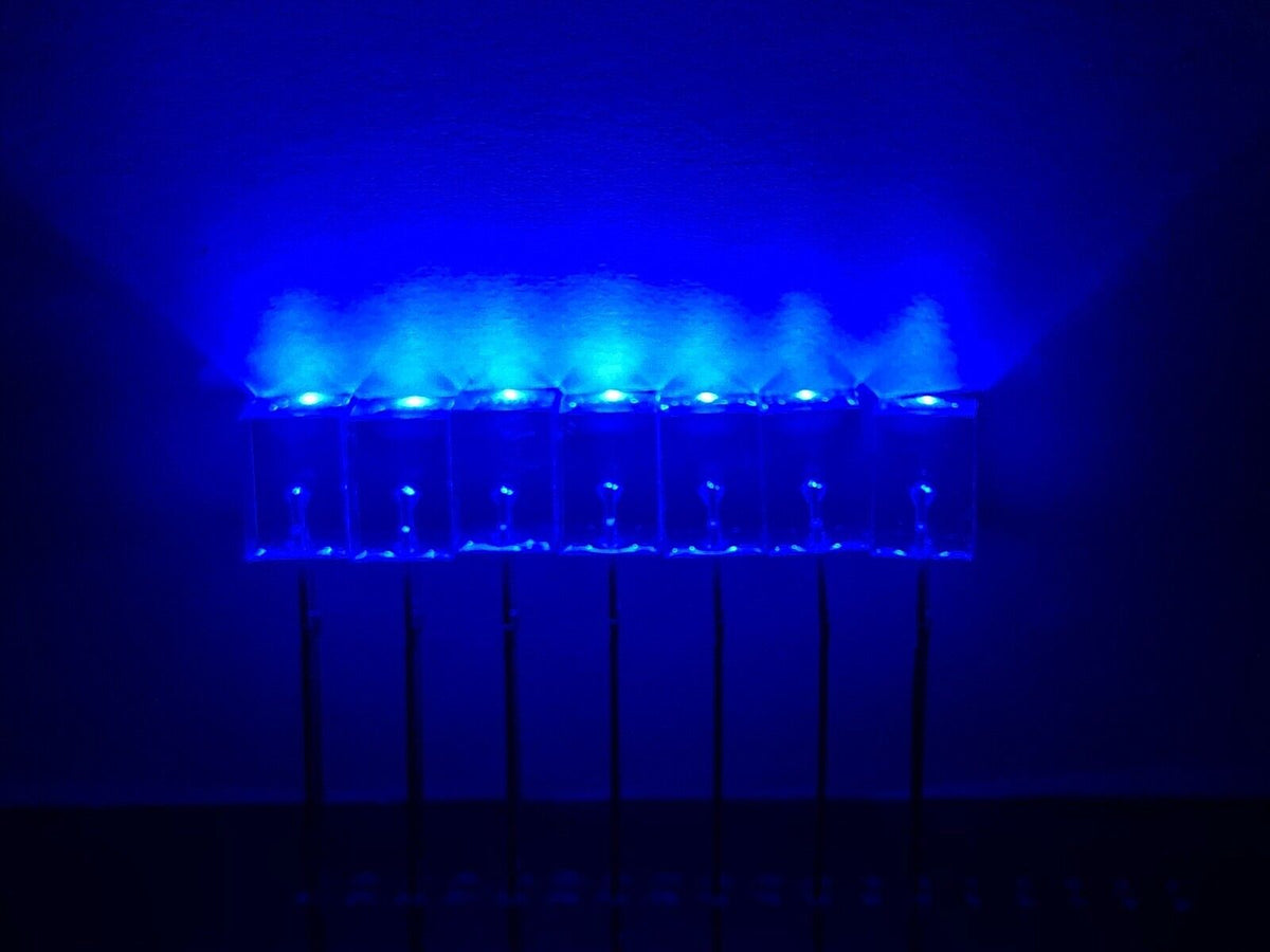 Blue Led Array 100pcs 5x5x7mm LEDS Clear Resin Blue Square Led Light Emitting Diode E ...