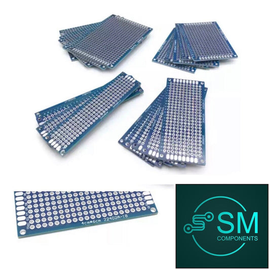 20PCS 4 Sizes Double Side FR4 PCB Arduino Prototype DIY 5x7cm 4x6cm 3x7cm 2x8cm