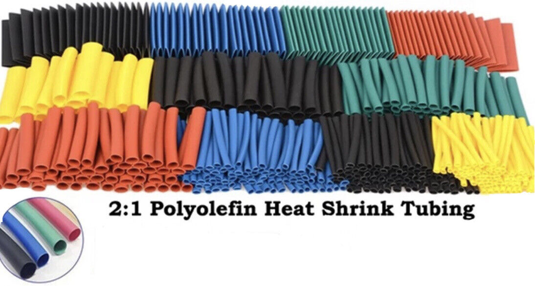 328Pcs Heat Shrink Tubing 8 Common Sizes 21 Shrink Ratio DIY Sleeve W
