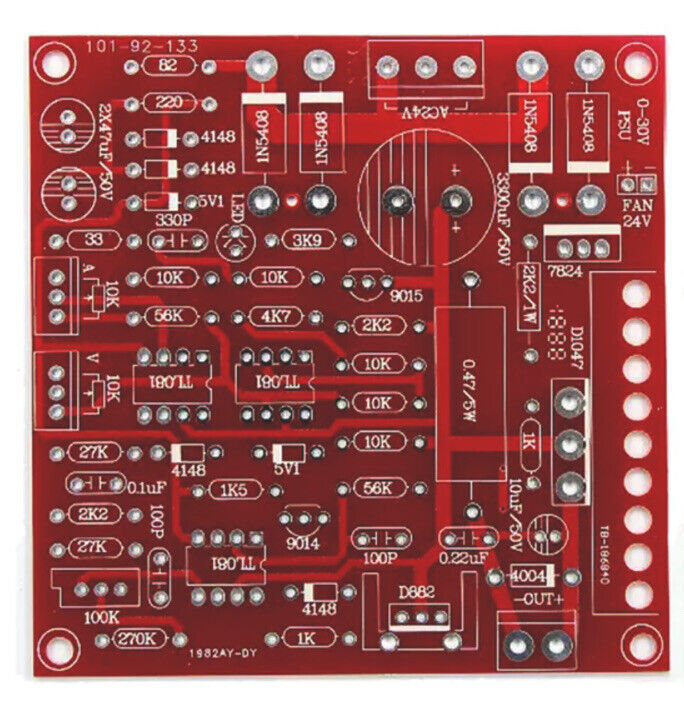 0-30V 2mA-3A Adjustable DC Regulated Power Supply Board  PCB DIY Kit New