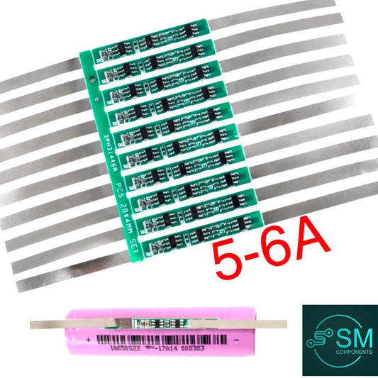 10pcs 5-6A BMS protection board for 1S 3.7V 18650 Li-ion lithium battery cell