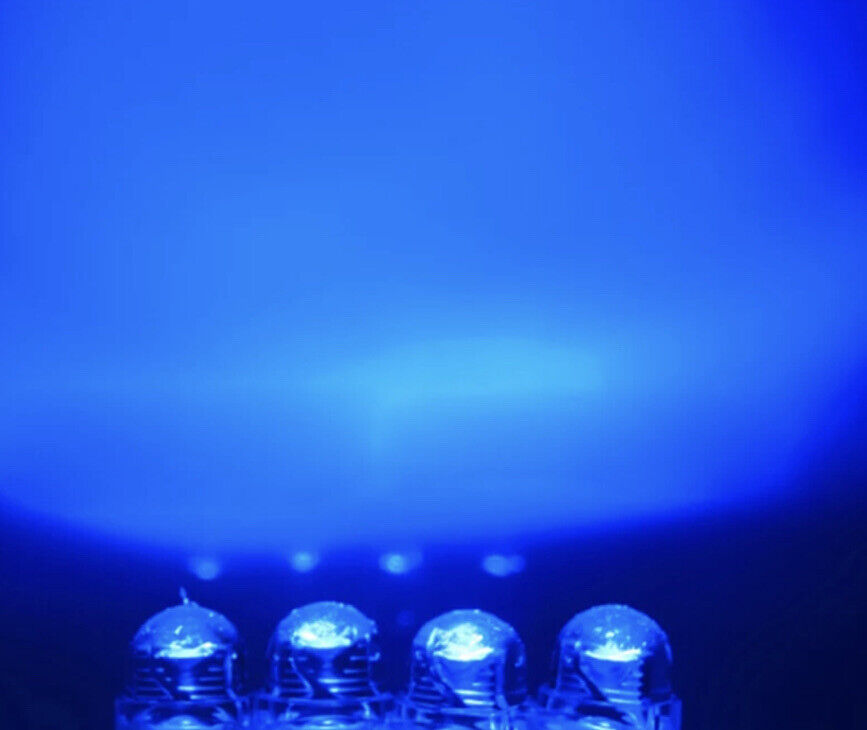 Blue Caps Led 5mm Blue Straw Hat Large Chip LED Light Emitting Diode 100pcs Round Cl ...