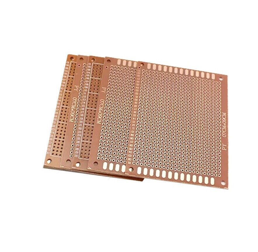 Perfboardx 5pcs 7x9cm FR-2 Prototype Perfboard Universal Circuit Paper PCB Board ...