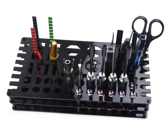 Acrylic Storage Rack Screwdriver Pliers Tweezers Flux Soldering Tips Tool Bench