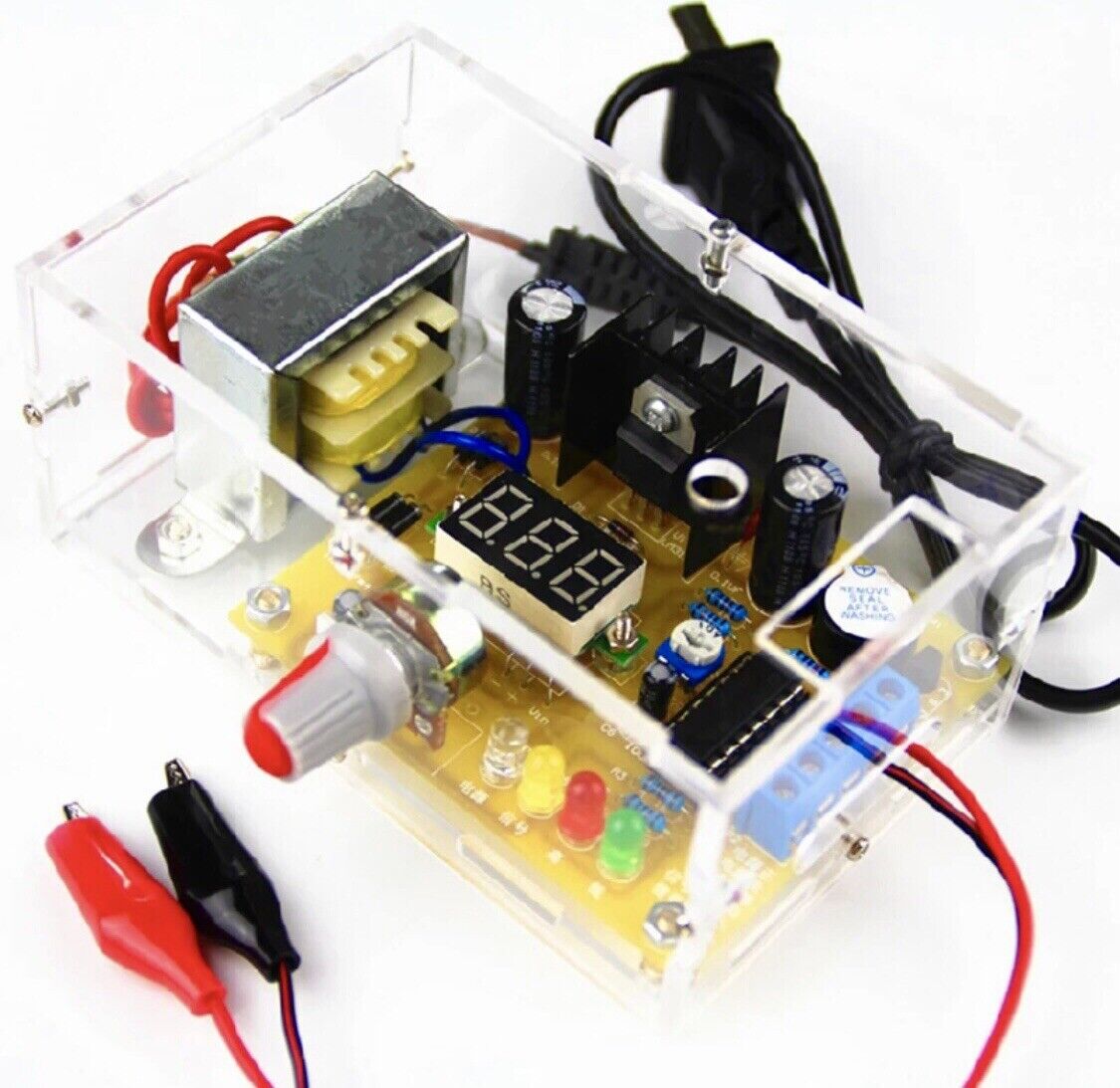 LM317 Continuously Adjustable Regulated DC Power Supply Kit LM317 1.25-12V 2W