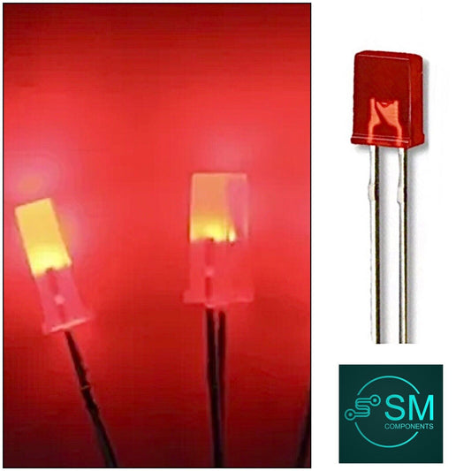 Rectangle Led Flasher Rectangle LED's 2x5x7 – SM Components