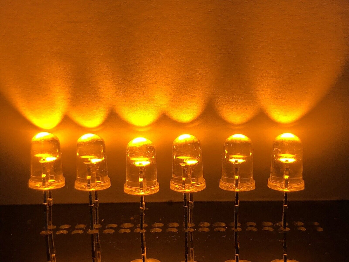 Finether Led Fire 5mm 100PCS True Flame 1800-2000K LED Flicker Flame Candle Light Emitti ...