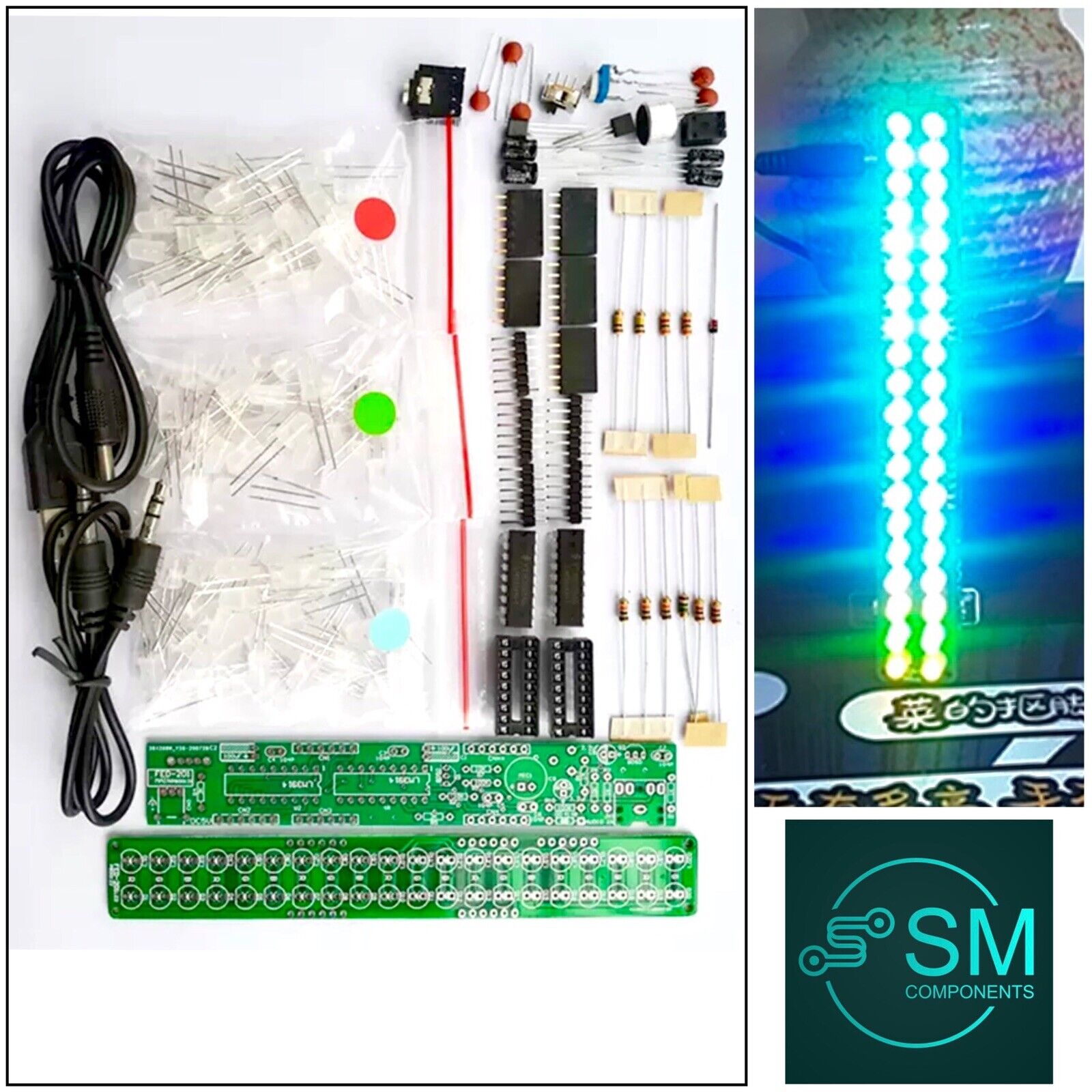 DIY FED.201 LED Level Volume Display VU Meter Music Spectrum Electroni ...