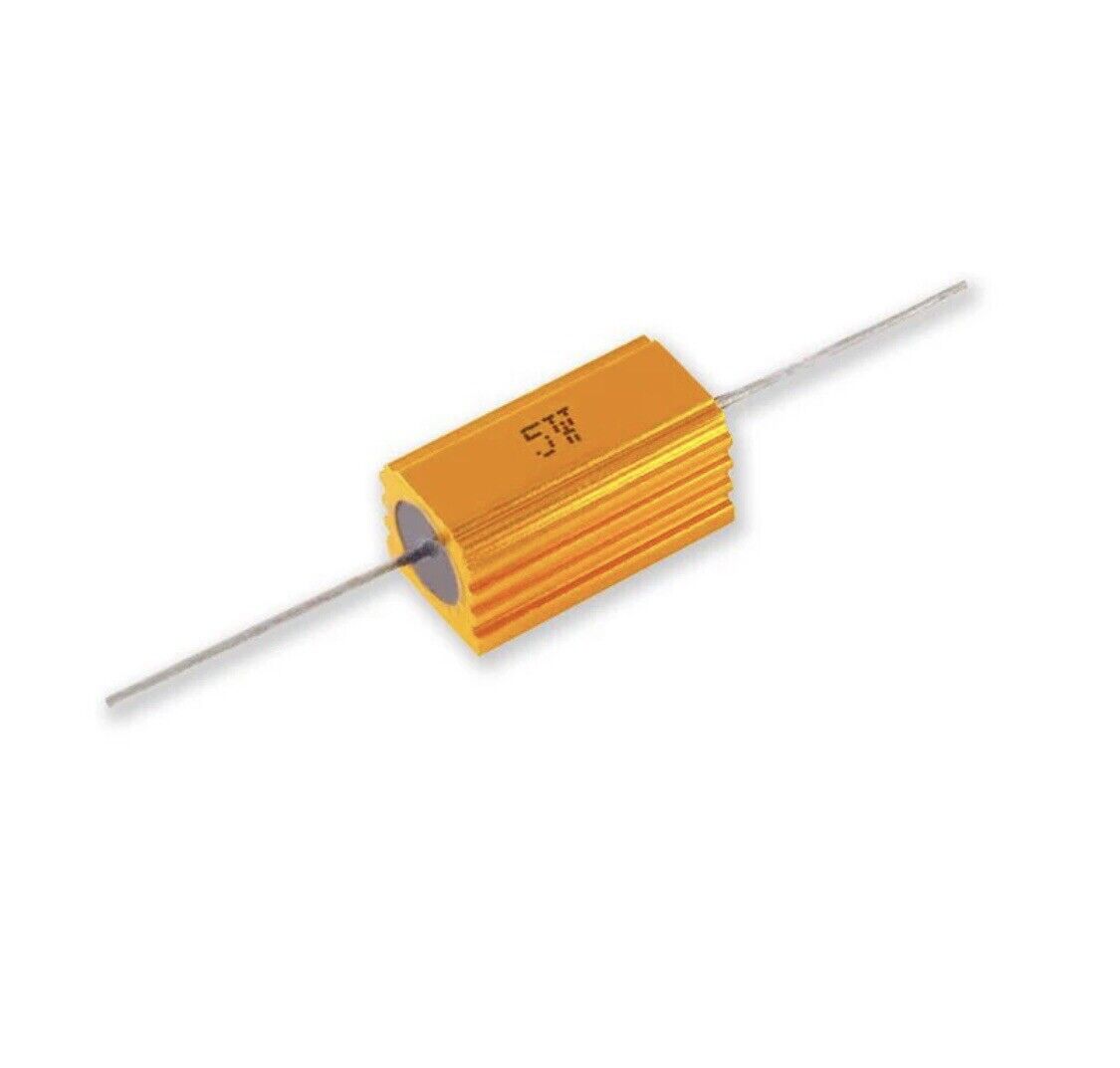 1PC Aluminium Case RX24 Resistor 5W 0.1-50K Ω Wirewound Power Resistor DIY Amps