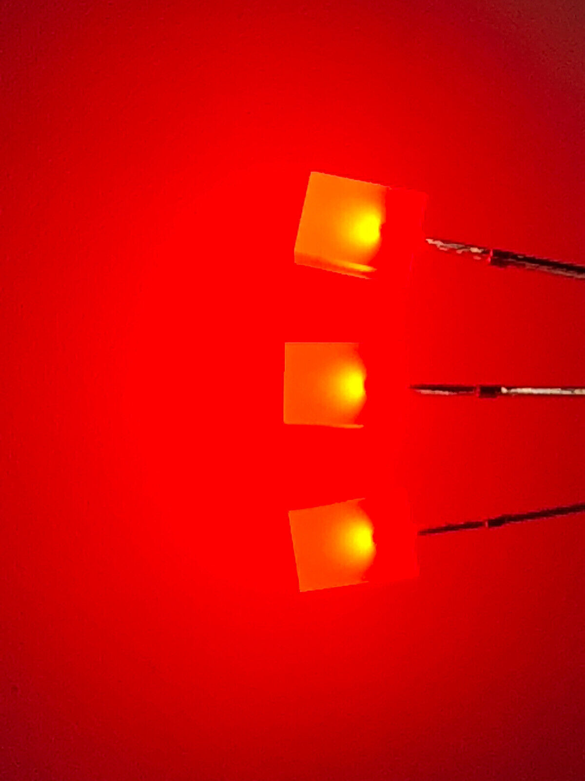 100pcs 5x5x7mm Diffused Red Resin Square Led Light Emitting Diode – SM ...