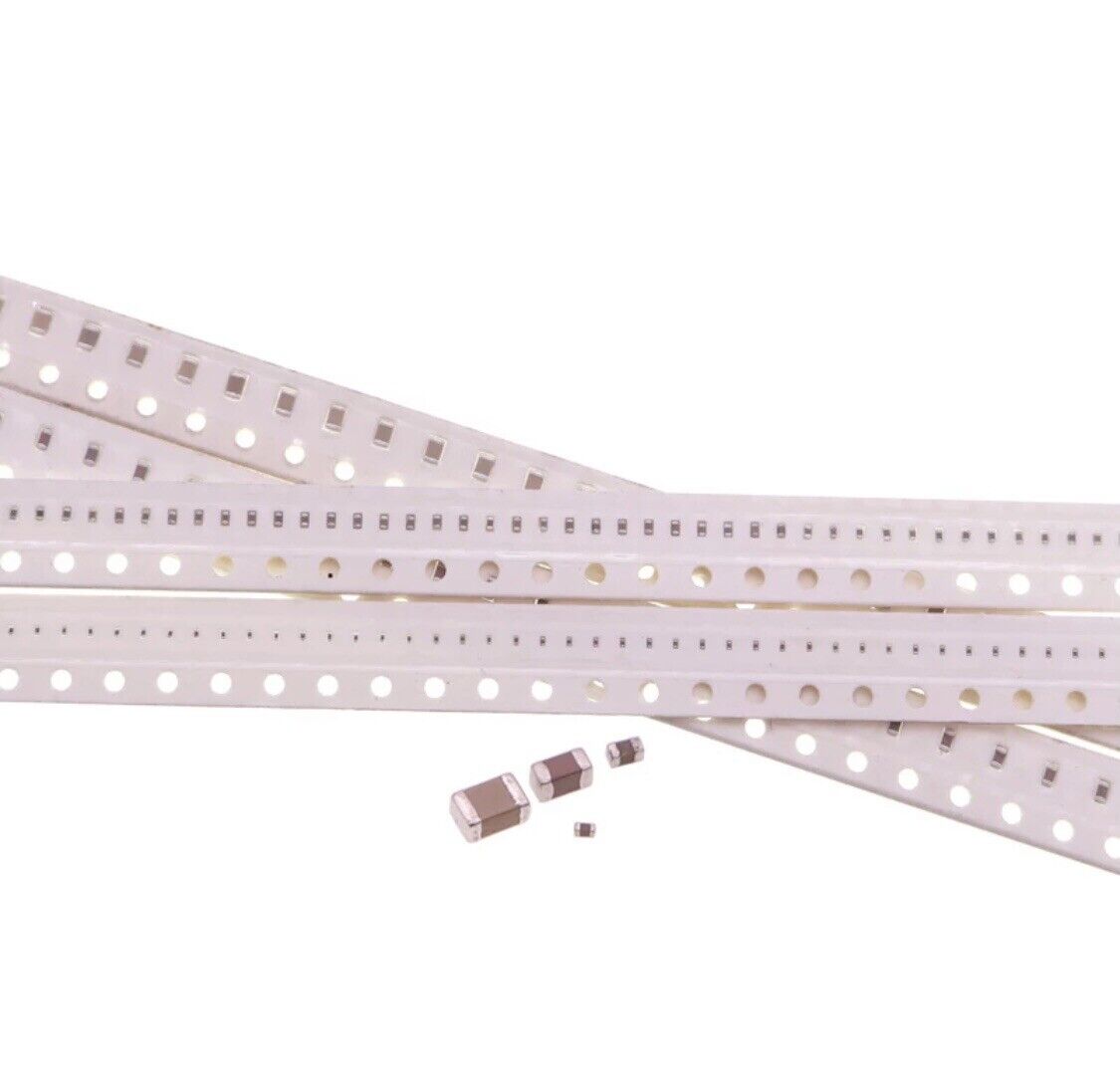 2500PCS 0402 1pF-10uF 1% SMD Capacitors Chip SMT DIY Electronics 50 Values 50ea