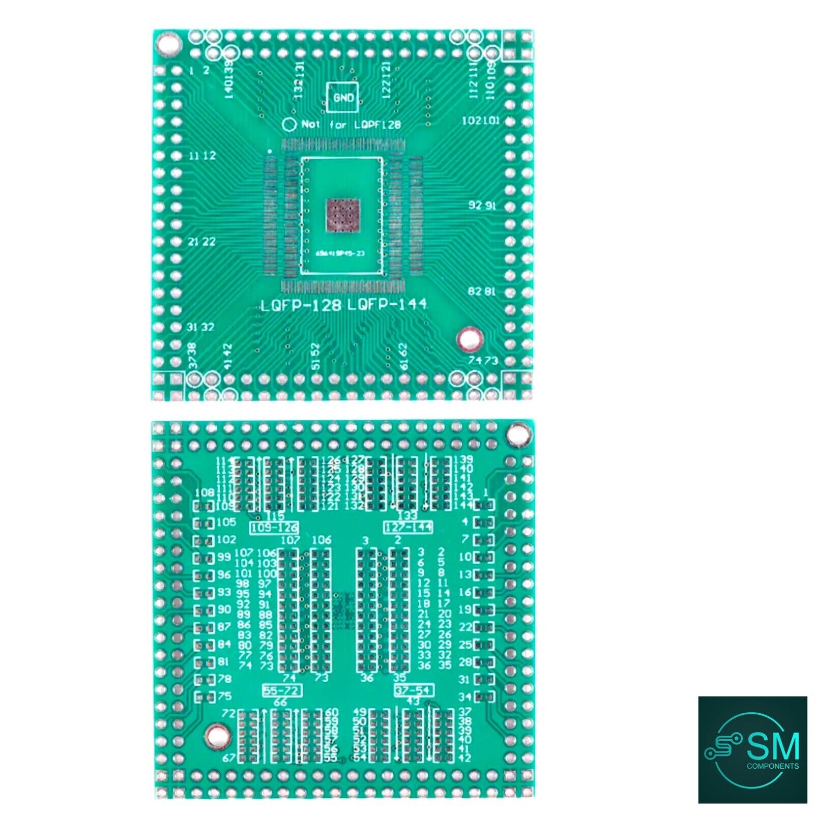 2PCS LQFP-128 LQFP-144 FR-4 PCB Converter Board SMD To DIP Adapter Bre ...