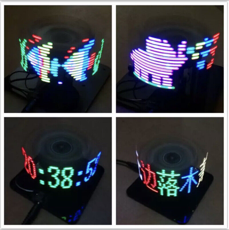 Assembled Finished RGB Electronic Rotating 16 RGB SMD LED Disc Kit POV Unit