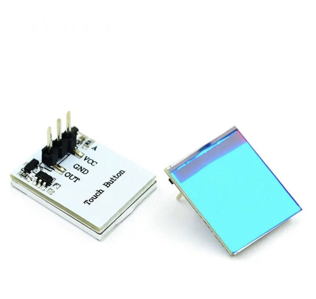 Touch Switch Module Led 2PCS Capacitive Touch Switch Button RED LED Sensor Module HTTM DIY Kit ...