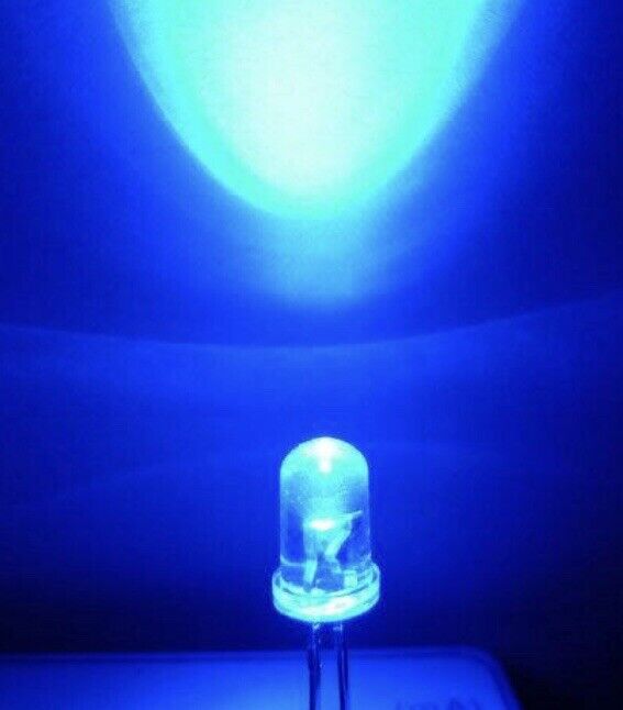 100PCS 5mm Blue LED Flicker Flame Diodes DIY Candle Light Emitting Dio ...