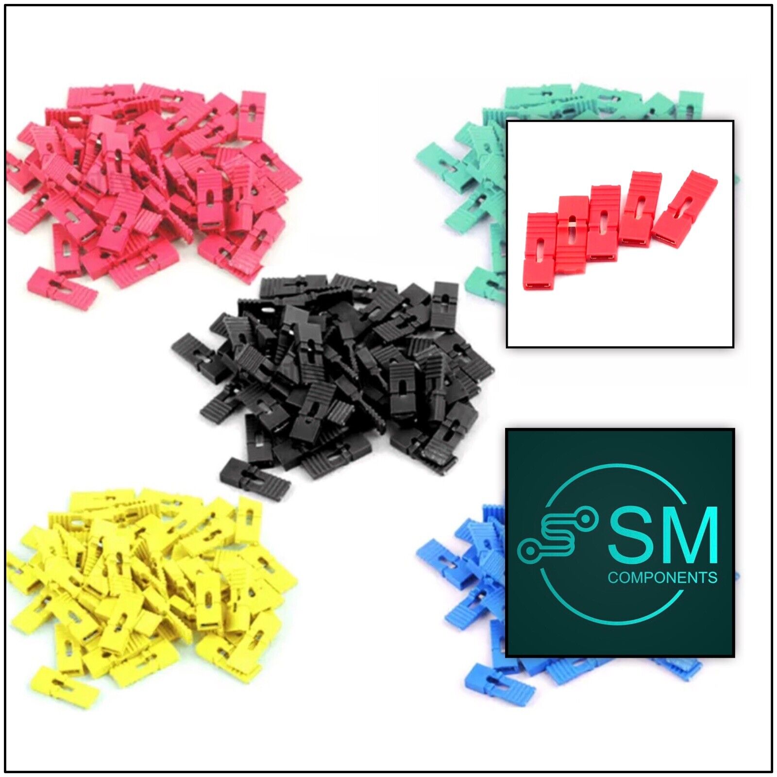 Jual Mini Micro Jumper 2.54mm Standard PCB Shunts Short Jumpers Di Seller EasyWare Electronics - Foto 2