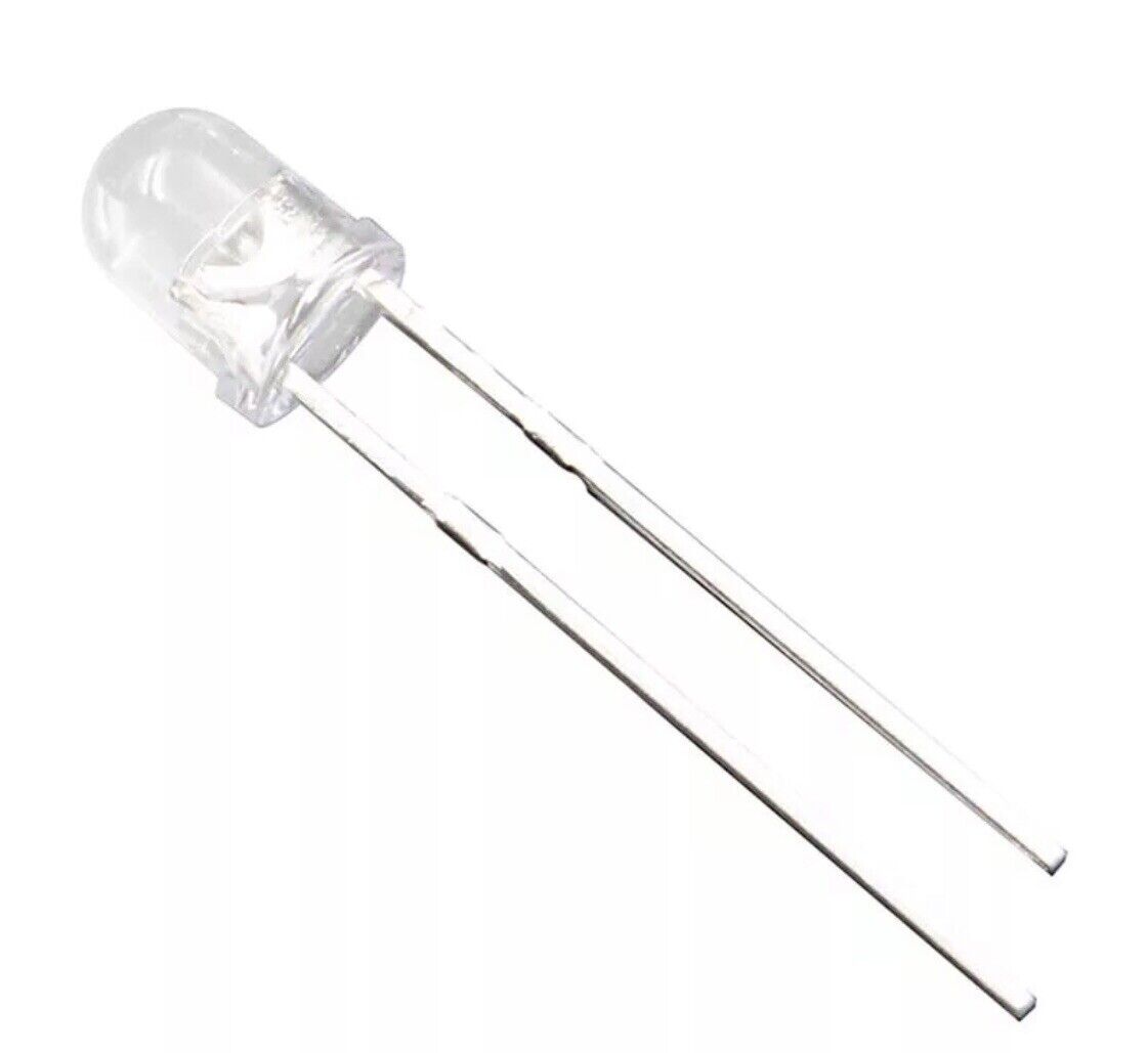 4MM RED LED Light Emitting DIY Led Diode Clear Round Head LED, WITH ED ...
