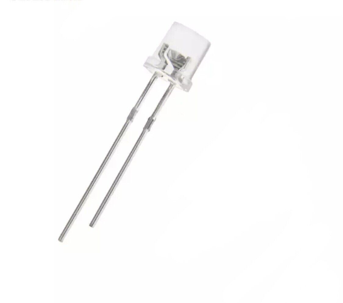 5MM F5 MAGENTA Purple-Pink Led Light Emitting Diode 100pcs Clear Flat ...